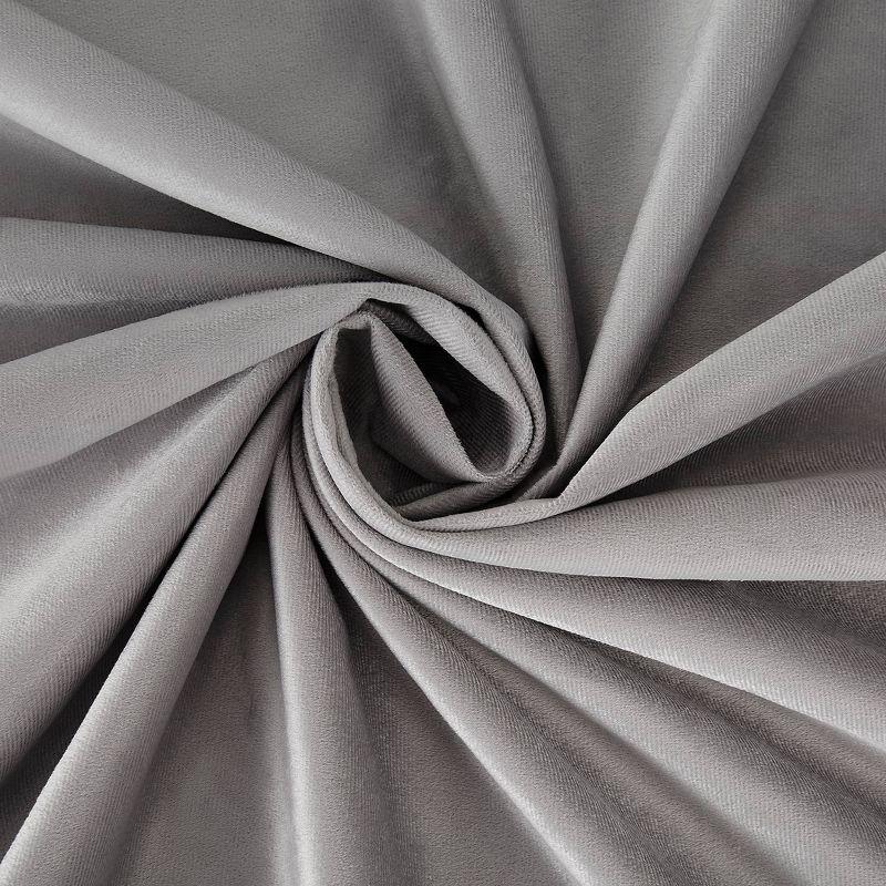 Sun Zero Velvet Noise Reducing Thermal Extreme 100% Blackout Back Tab Curtain Panel