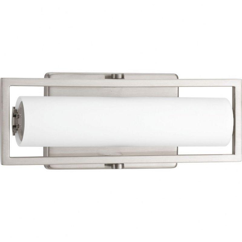 Brushed Nickel 12" LED Cylinder Vanity Light