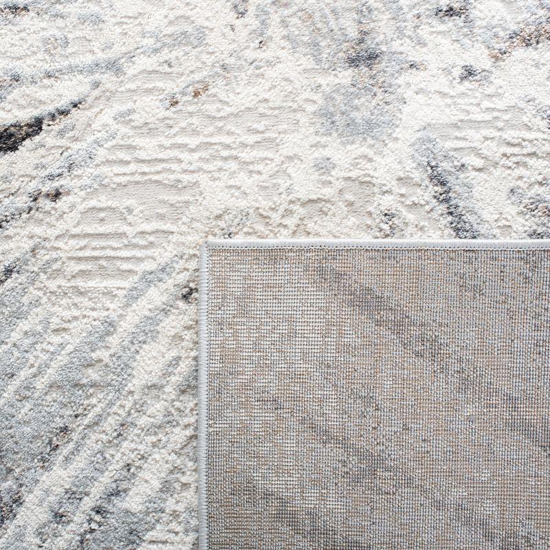 Amelia ALA449 Power Loomed Indoor Area Rug - Grey/Gold - 6'7"x9'6" - Safavieh
