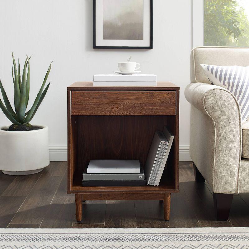 Liam Record Storage End Table Walnut - Crosley