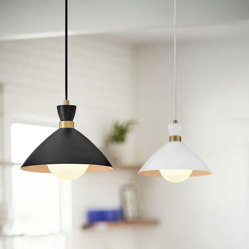 Lark Simon 1 - Light Pendant in  Black/Heritage Brass