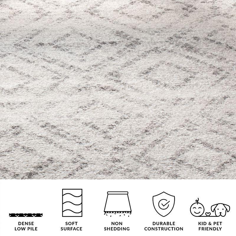 Adirondack ADR131 Non-Shedding Power Loomed Indoor Area Rug - Light Grey/Grey - 6'x9' - Safavieh