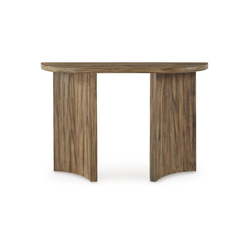 Signature Design by Ashley Austanny Modern Sofa Table, Warm Brown