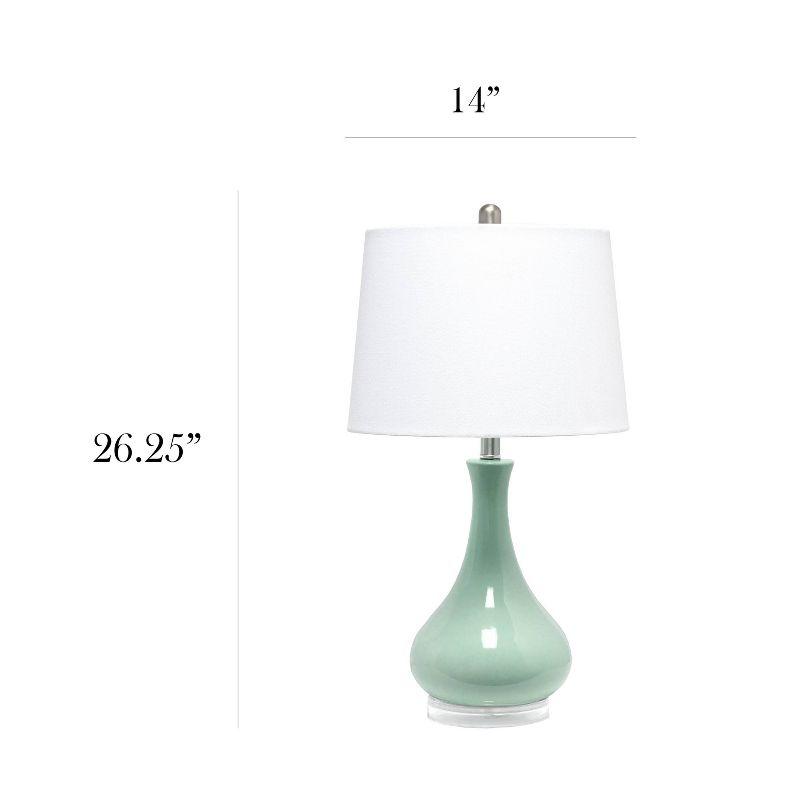 Droplet Table Lamp with Fabric Shade - Lalia Home