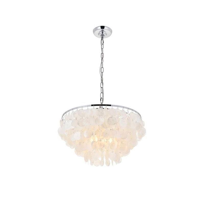 Elegant Lighting Selene 4 light Chrome Pendant