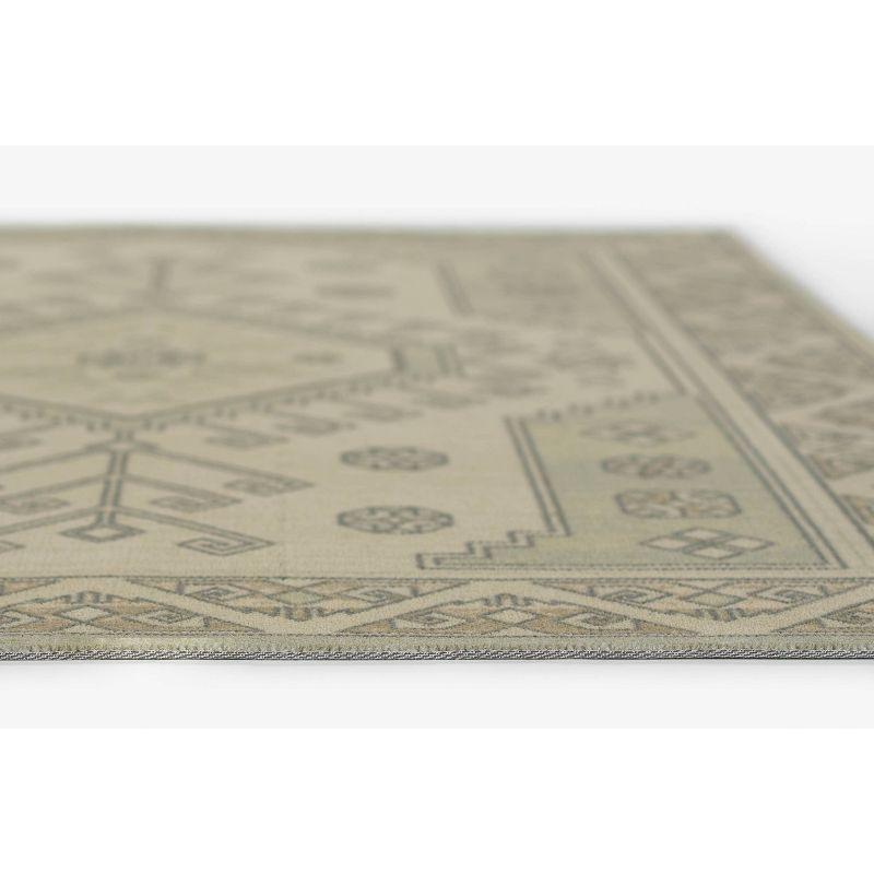 Momeni 7'9"x9'10" Anatolia Sylm Medallion Machine Loomed Area Rug Sage Green: Wool & Nylon, Low Pile, Indoor Use