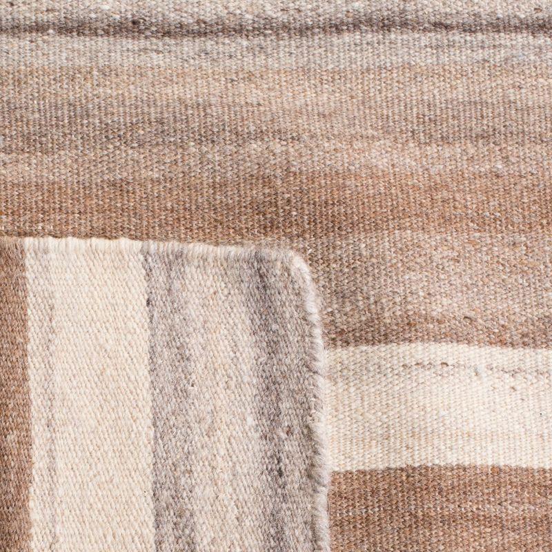 Dhurries DHU631 Hand Woven Area Rug - Natural/Camel - 7'x7' - Safavieh.
