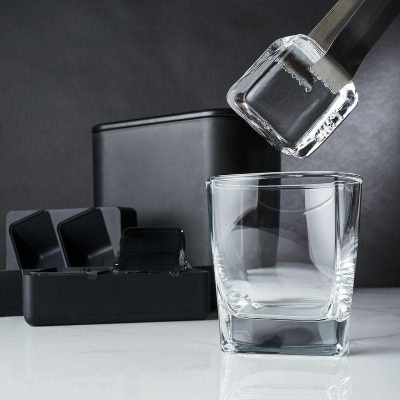 Black Silicone Clear Ice Maker for Craft Cocktails