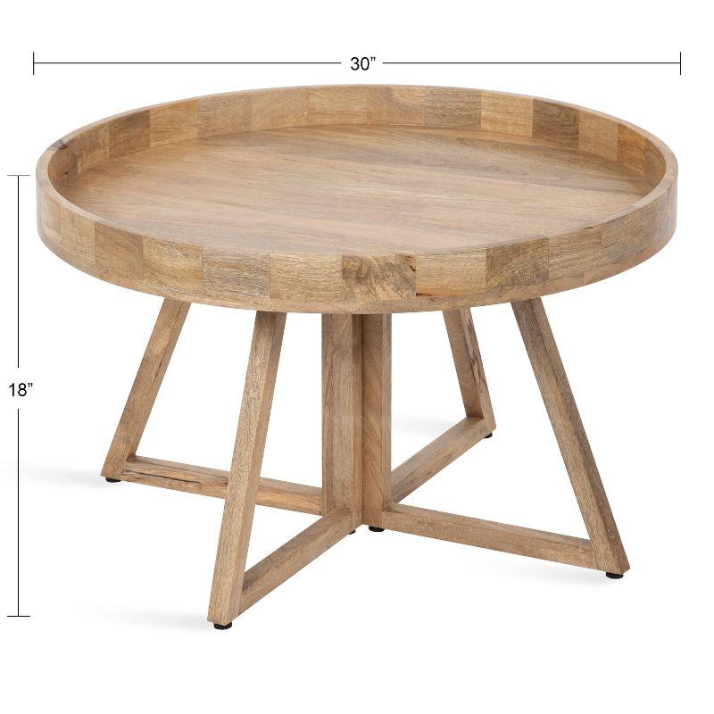 Kate and Laurel Avery Round Wood Coffee Table