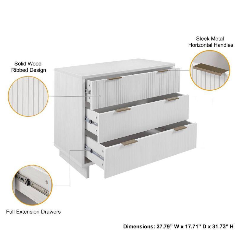 Granville Modern 3 Drawer Standard Dresser - Manhattan Comfort