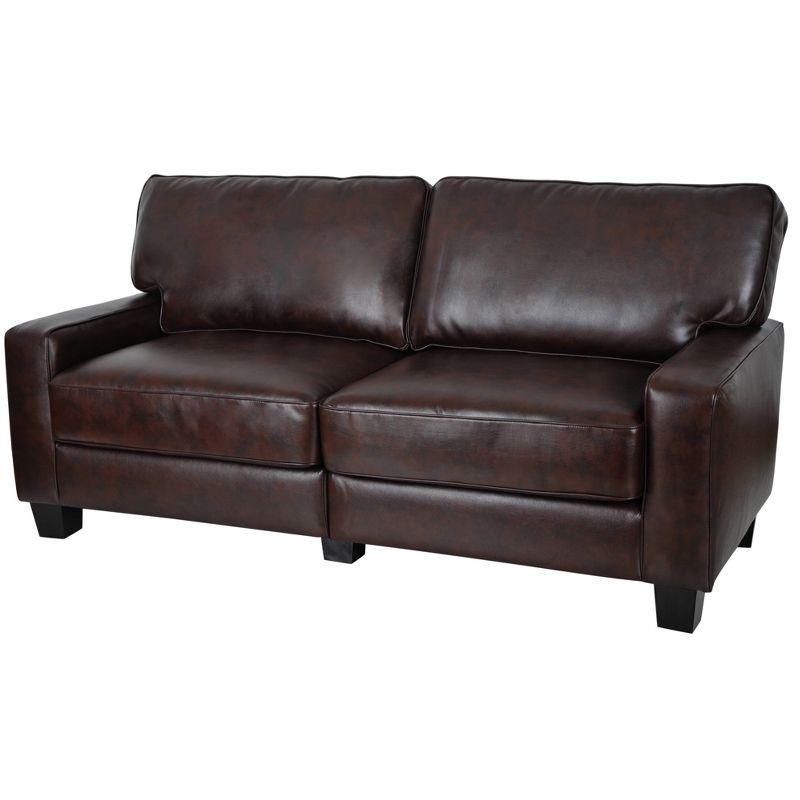 Serta Palisades 78" Track Arm Sofa, Easy Care Fabric, Soft Pillow Back, Pocket Coil Seat Cushions