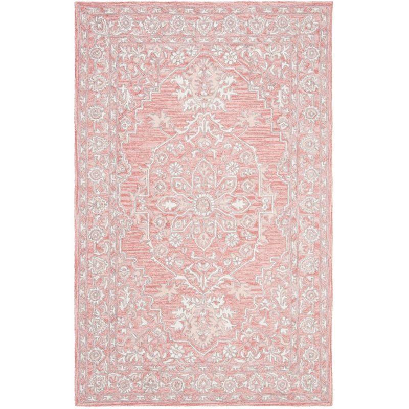 Micro-Loop MLP504 Hand Tufted Indoor Accent Rug - Pink/Ivory - 3'x5' - Safavieh