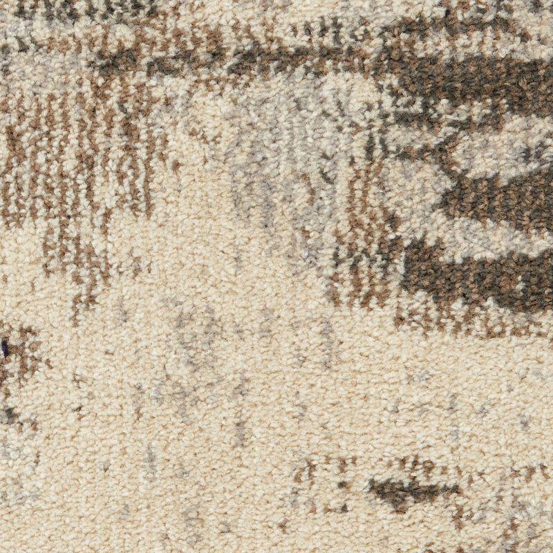 Nourison Celestial CES02 7'10" Round Ivory/Grey Area Rug
