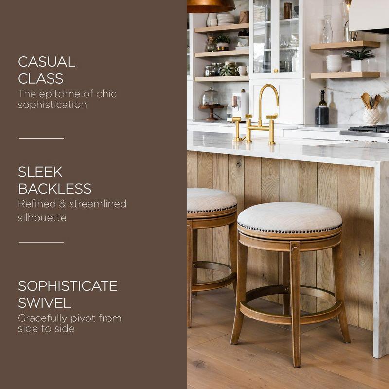 Maven Lane Alexander Backless Swivel Kitchen Stool