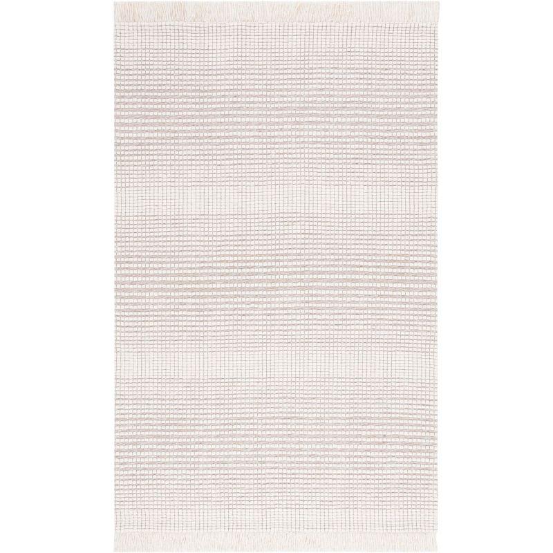 Marbella MRB208 Hand Woven Indoor Accent Rug - Ivory/Beige - 4'x6' - Safavieh