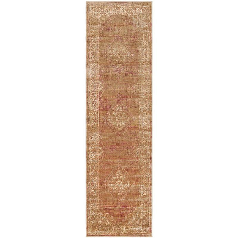 Vintage VTG112 Power Loomed Indoor Skid-Resistant Runner Rug - Taupe - 2'2"x7'2" - Safavieh