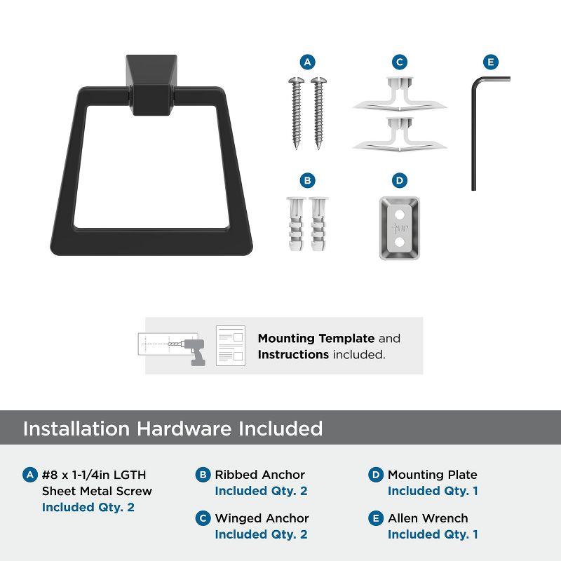 Amerock Blackrock Towel Ring BH36002MB