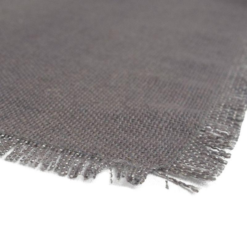 48" x 15" Jute Table Runner Gray - Design Imports