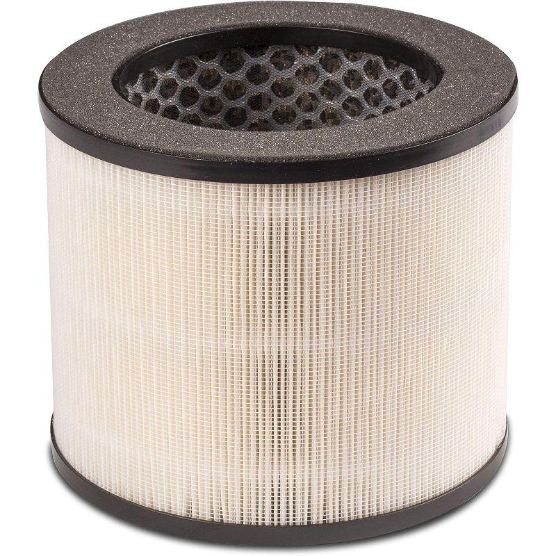 Compact White 3-Stage HEPA Air Purifier Filter