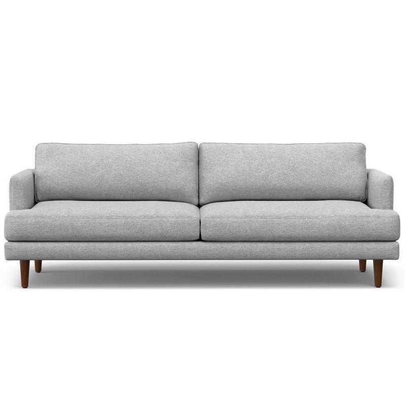 90" Chloris Mid-Century Sofa Mist Gray - WyndenHall