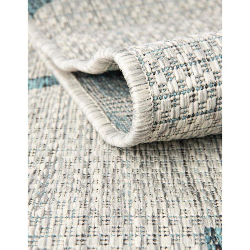 Unique Loom Outdoor Trellis Geometric Woven Area Rug