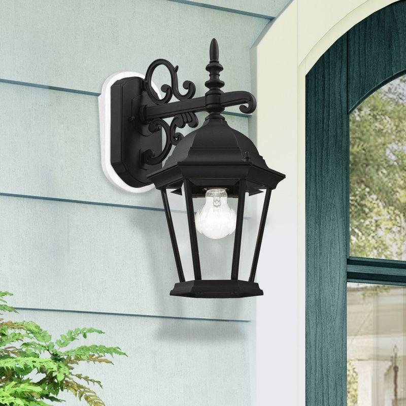 Livex Lighting Hamilton 1 - Light Wall Light in  Textured Black