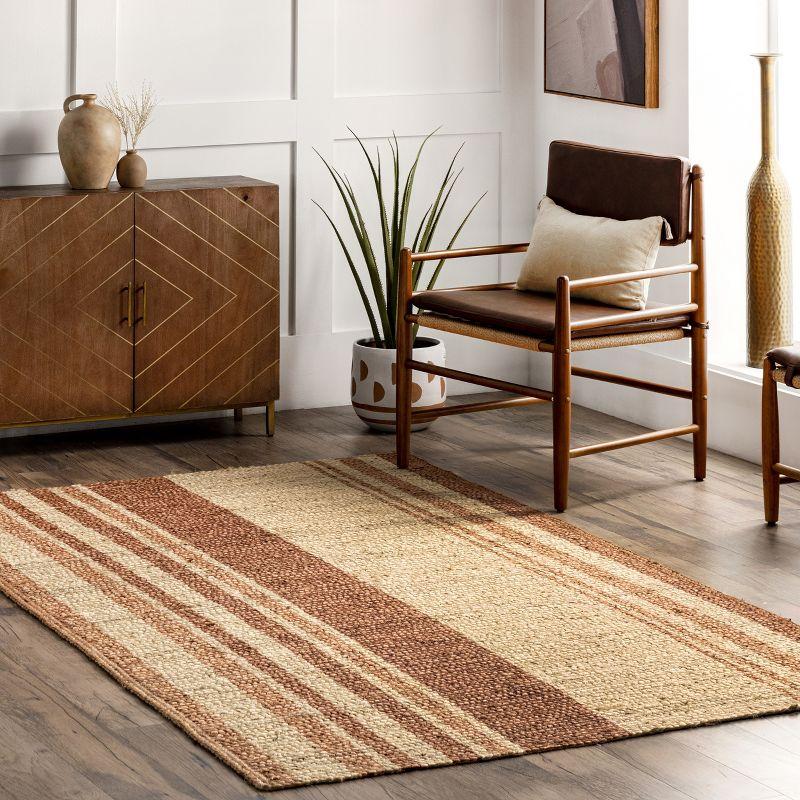 Warm Hues Handmade Braided Jute 8' x 10' Area Rug