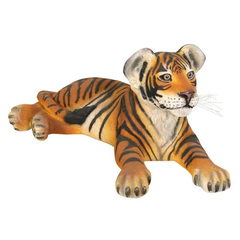 Design Toscano The Grand Scale Wildlife Animal Lying Down Tiger Cub Statue