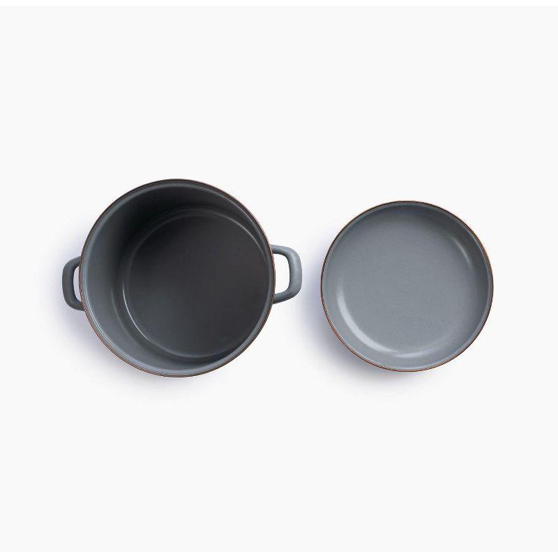 Barebones Enamel Stock Pot, Slate Gray, 960 Ounces