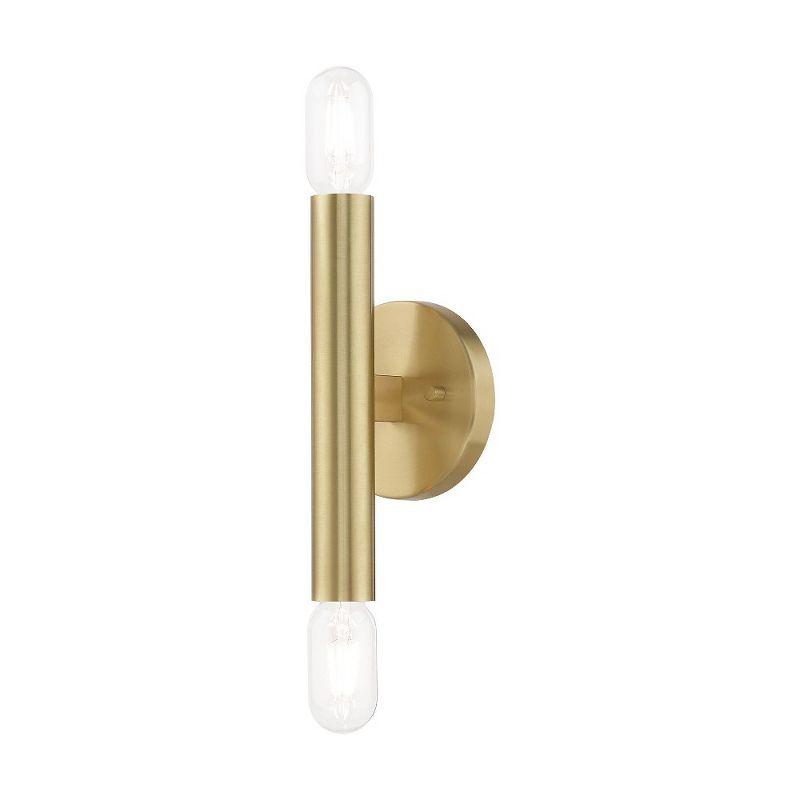 Livex Lighting Copenhagen 2 - Light Wall Light in  Satin Brass