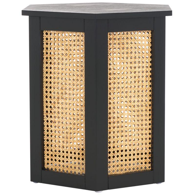 Danez Hexagon Cane Accent Table - Safavieh