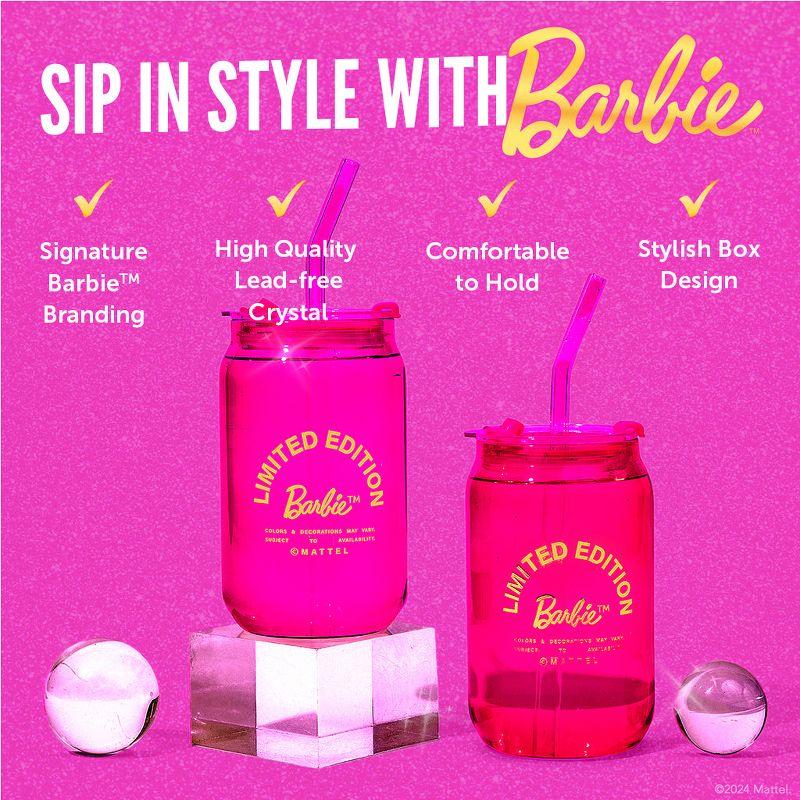 Barbie x Dragon Glassware 16 oz Limited Edition Drinking Glasses Pink & Magenta