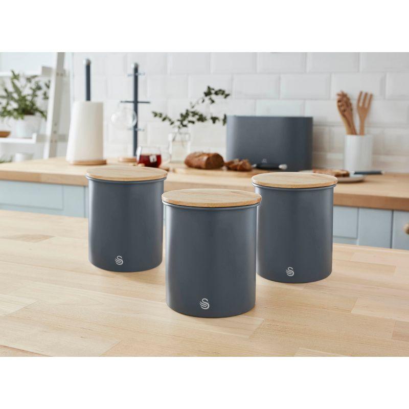 Swan Swan Nordic Set of 3 Cannisters