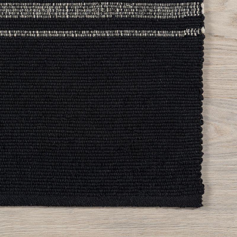 Breakwater Bay Aloizas Striped Cotton Area Rug