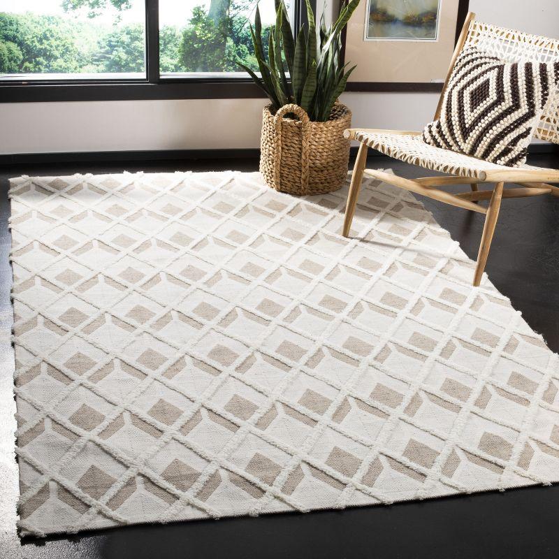 Marbella MRB602 Handmade Indoor Area Rug - Beige/Ivory - 5'x8' - Safavieh