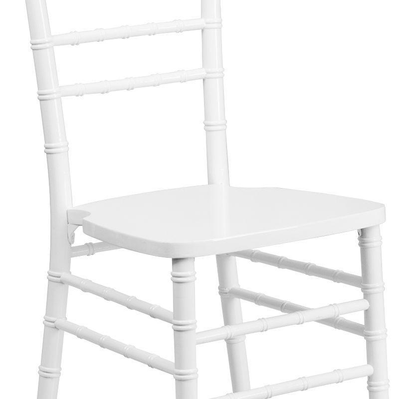 Flash Furniture HERCULES Series White Wood Chiavari Chair