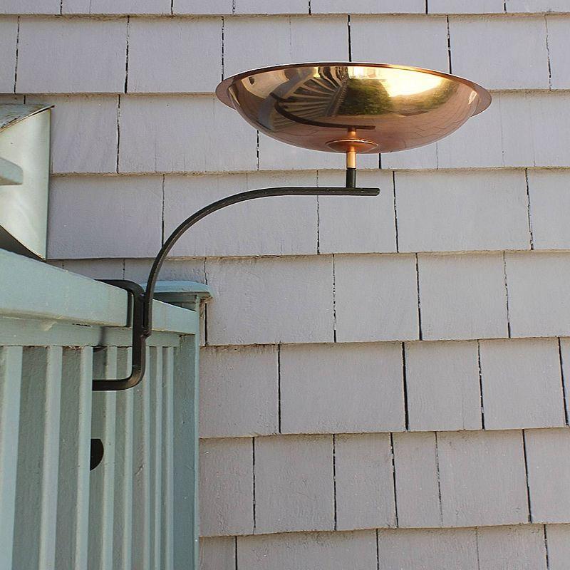 Dogwood Birdbath with Rail Mount Bracket