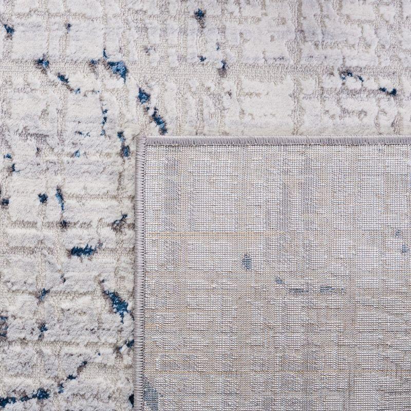 Amelia ALA248 Power Loomed Area Rug - Grey/Blue - 6'7"x6'7" - Safavieh.
