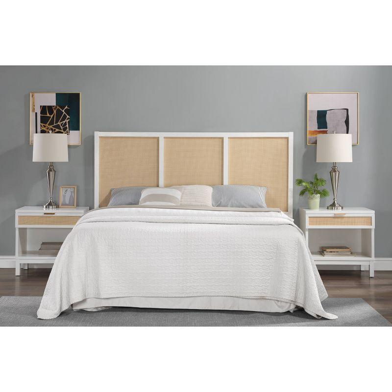 Serena Wood and Cane Panel Headboard - Hillsdale Furniture