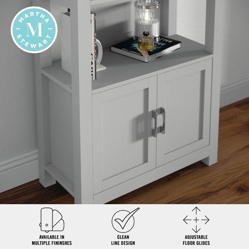 Martha Stewart Teague Martha Stewart 68" Shaker Bookcase with Storage Cabinet