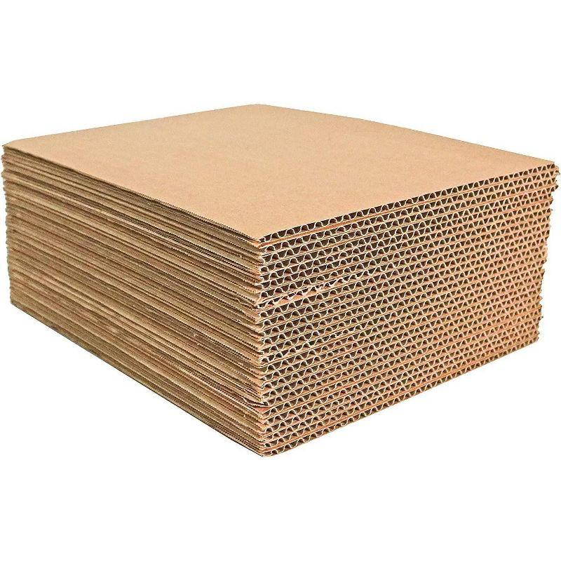 Brown 5x7 Corrugated Cardboard Pads Inserts, 50-Pack