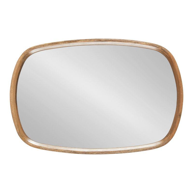 Kate and Laurel Prema Framed Wall Mirror, 20x30, Natural