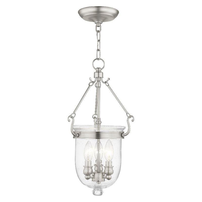 Livex Lighting Jefferson 3 - Light Chandelier in  Brushed Nickel