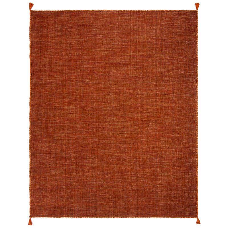 Montauk MTK150 Hand Woven Indoor Area Rug - Orange/Black - 8'x10' - Safavieh