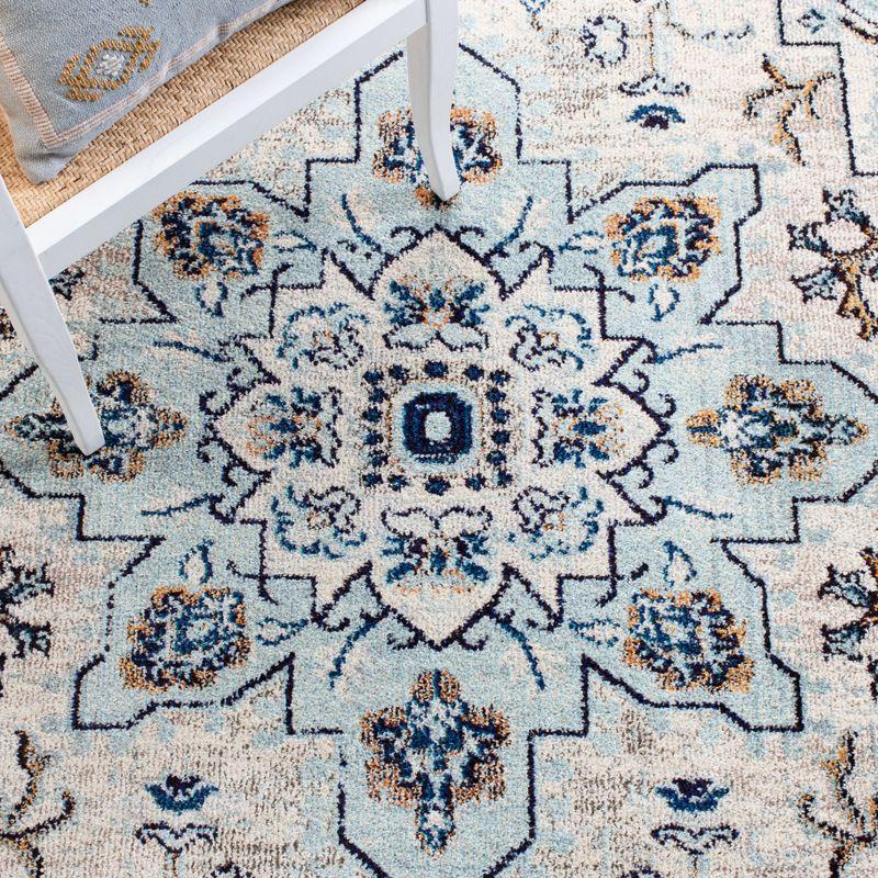 Madison MAD473 Power Loomed Indoor Area Rug - Ivory/Light Blue - 8'x10' - Safavieh