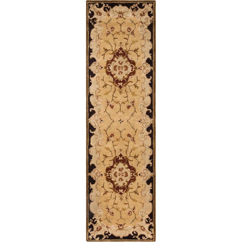 Classic CL234 Hand Tufted Runner Rug - Gold/Cola - 2'3"x12' - Safavieh.