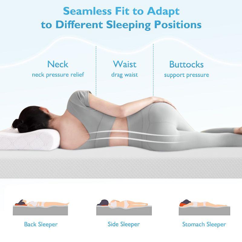 FDW 8 inch California King Mattress Gel Memory Foam Mattress for Cool Sleep & Pressure Relief/CertiPUR-US Certified/Bed-in-a-Box,California King