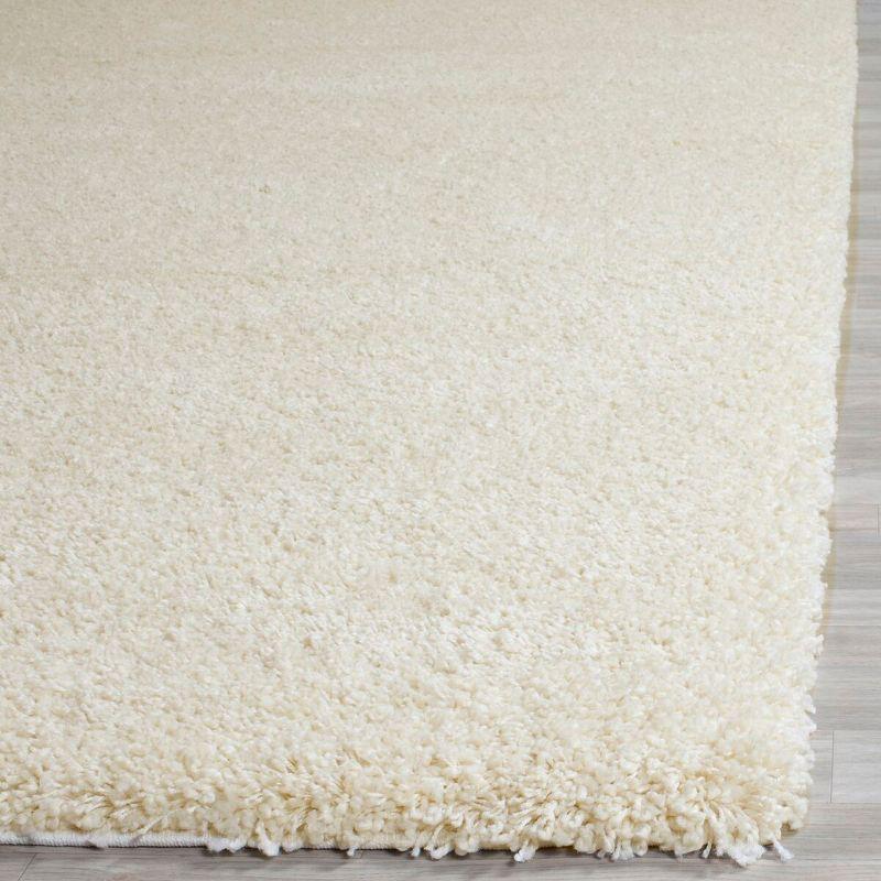 Santa Monica Shag SGN725 Power Loomed Indoor Area Rug - Ivory - 9'x12' - Safavieh