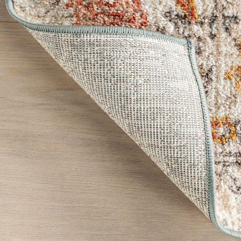 Nuloom Lenore Floral & Paisley 8x10 Indoor Area Rug for Living Room Bedroom Dining Room Kitchen, Beige/Multicolor