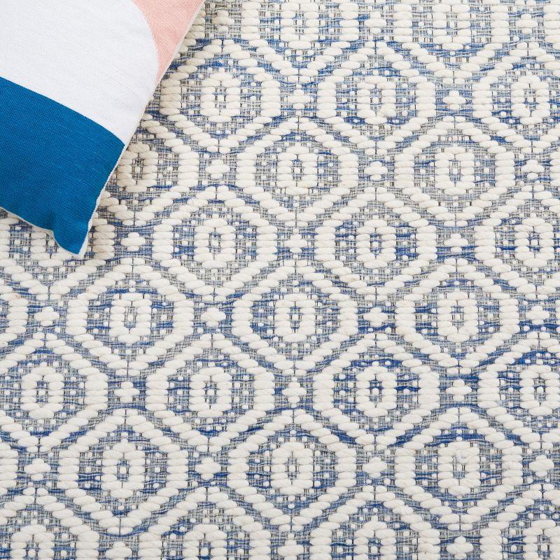 Marbella MRB325 Hand Woven Area Rug - Blue/Ivory - 4'x6' - Safavieh.